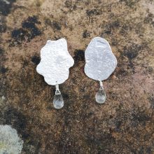 Queen's Wood Studio lungs of moss earrings green amethyst 1