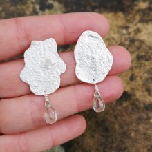 Queen's Wood Studio moss earrings green amethyst 3