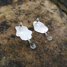 Queen's Wood Studio moss earrings green amethyst 4