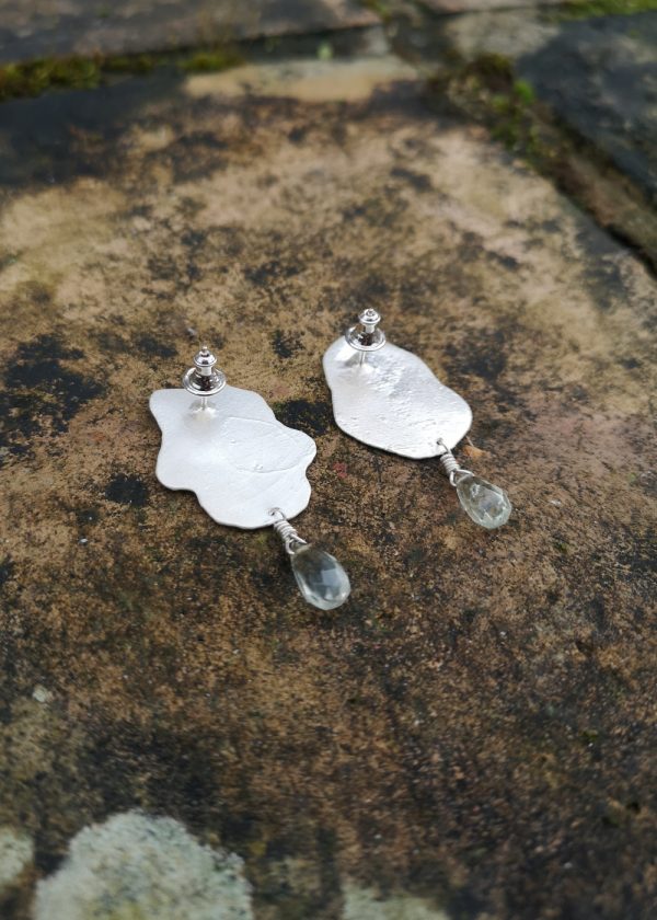 Queen's Wood Studio moss earrings green amethyst 4
